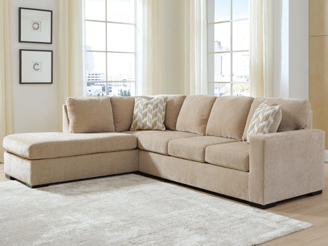 Bridgepoint Almond 2-Piece Sleeper Sectional with LAF Chaise from Ashley - Luna Furniture