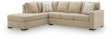 Bridgepoint Almond 2-Piece Sleeper Sectional with LAF Chaise from Ashley - Luna Furniture