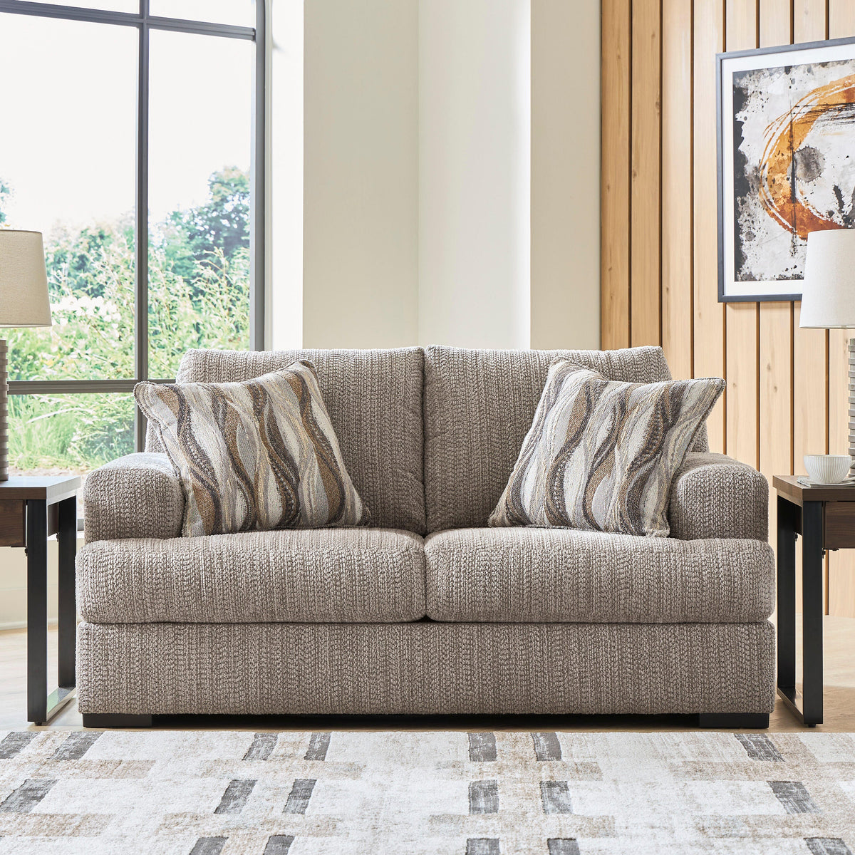 Lofwood Fossil Loveseat from Ashley - Luna Furniture