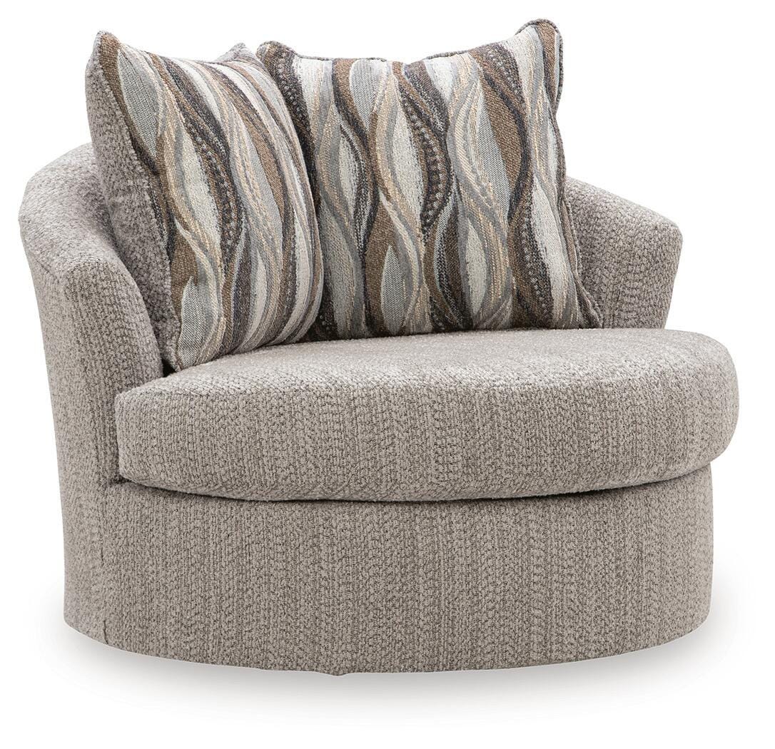 Lofwood Fossil Swivel Accent Chair from Ashley - Luna Furniture