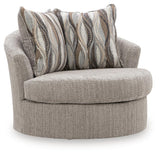 Lofwood Fossil Swivel Accent Chair from Ashley - Luna Furniture