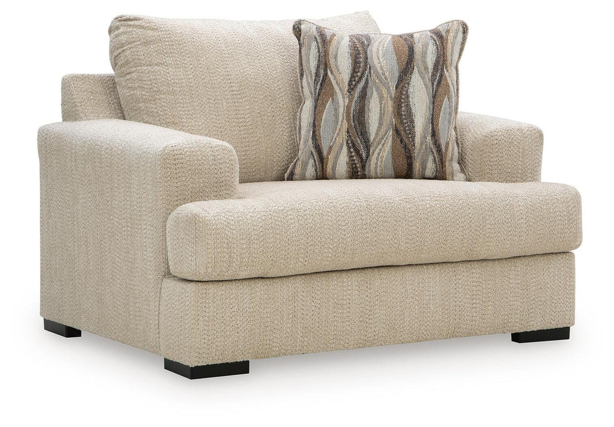 Lofwood Oatmeal Oversized Chair from Ashley - Luna Furniture