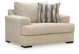 Lofwood Oatmeal Oversized Chair from Ashley - Luna Furniture