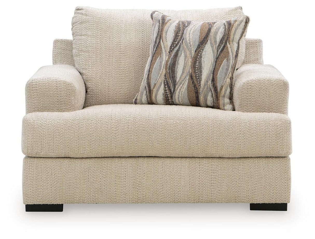 Lofwood Oatmeal Oversized Chair from Ashley - Luna Furniture