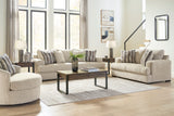 Lofwood Oatmeal Living Room Set with Swivel Accent Chair from Ashley - Luna Furniture