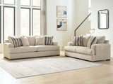 Lofwood Oatmeal Sofa and Loveseat from Ashley - Luna Furniture