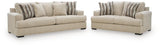 Lofwood Oatmeal Sofa and Loveseat from Ashley - Luna Furniture