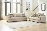 Lofwood Oatmeal Living Room Set with Swivel Accent Chair from Ashley - Luna Furniture