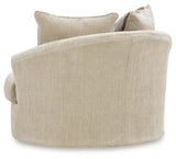 Lofwood Oatmeal Swivel Accent Chair from Ashley - Luna Furniture