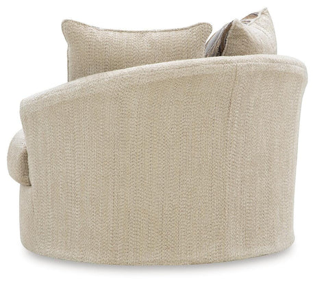 Lofwood Oatmeal Living Room Set with Swivel Accent Chair from Ashley - Luna Furniture