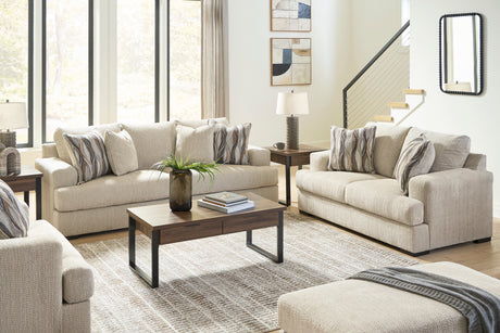 Lofwood Oatmeal Living Room Set from Ashley - Luna Furniture