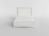Asteria Antique White King Panel Bed from Homelegance - Luna Furniture