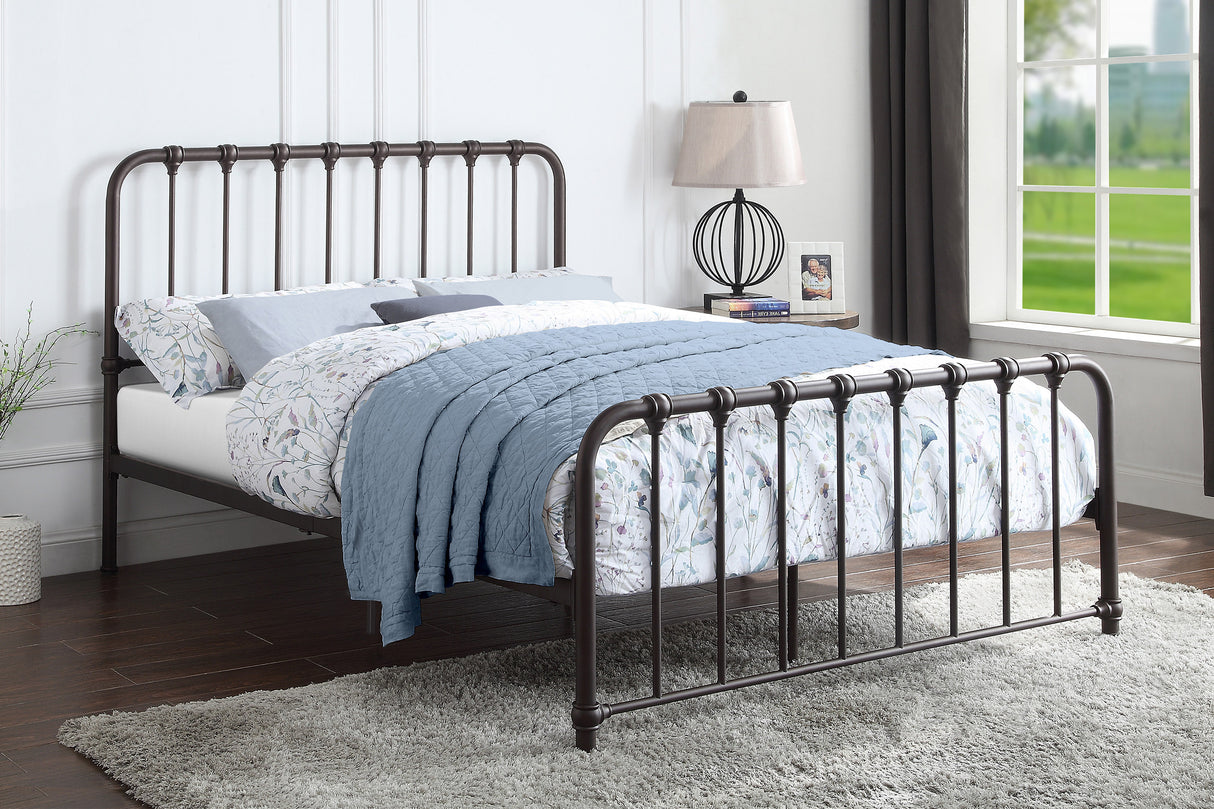 Bethany Orange Full Metal Platform Bed from Homelegance - Luna Furniture