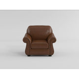 Attleboro Brown Leather Chair from Homelegance - Luna Furniture