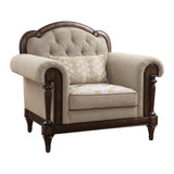 Heath Court Brown Oak Chair from Homelegance - Luna Furniture