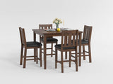 Delmar Burnished Brown 5-Piece Counter Height Set from Homelegance - Luna Furniture