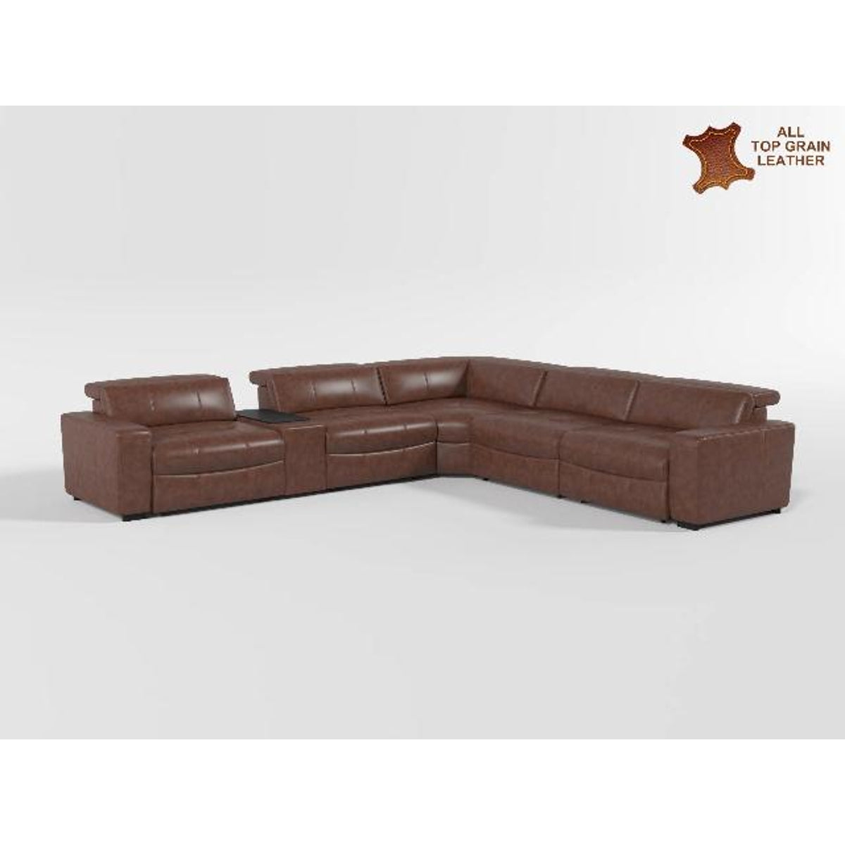 9790BRW-LRPWH (1/6)Power Left Side Reclining Chair with Power Headrest and Charging Ports from Homelegance - Luna Furniture