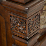 Windsor Court Vintage Fruitwood Queen Mansion Bed from Michael Amini - Luna Furniture