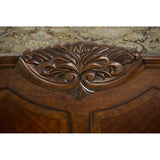 Windsor Court Vintage Fruitwood Queen Mansion Bed from Michael Amini - Luna Furniture