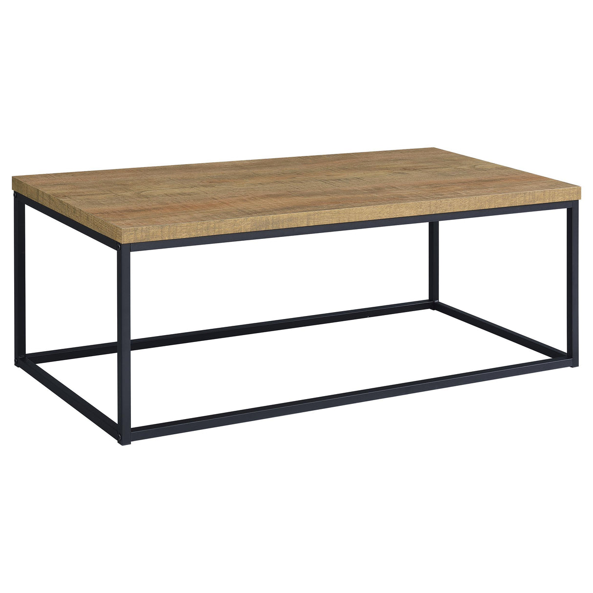 Straden Mango/Black 3-piece Engineered Wood Coffee Table Set from Coaster - Luna Furniture