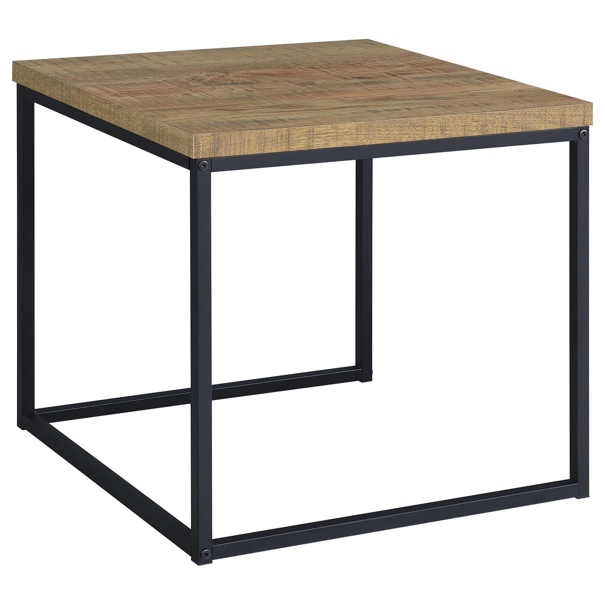 Straden Mango/Black 3-piece Engineered Wood Coffee Table Set from Coaster - Luna Furniture