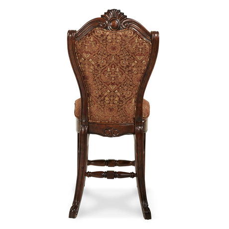 Windsor Court Vintage Fruitwood Counter Height Chair from Michael Amini - Luna Furniture