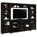 Lewes Cappuccino 4-Piece Entertainment Center from Coaster - Luna Furniture