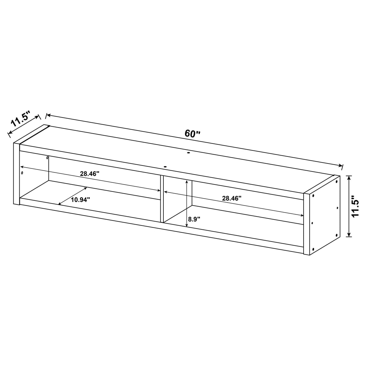 Lewes Cappuccino 4-Piece Entertainment Center from Coaster - Luna Furniture