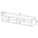 Lewes Cappuccino 4-Piece Entertainment Center from Coaster - Luna Furniture