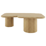 Lester Honey Oak 2-Piece Nesting Coffee Table Set from Coaster - Luna Furniture
