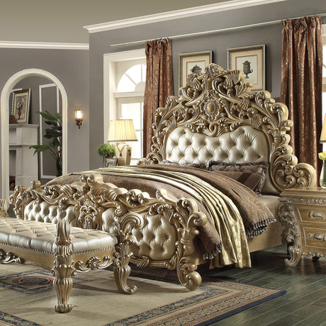 HD-7012 Pickle Frost/Antique Silver California King Bed from Homey Design - Luna Furniture