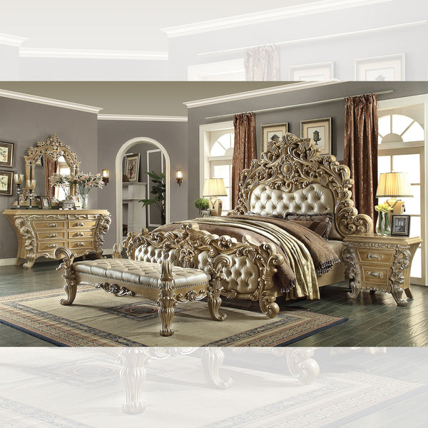 HD-7012 Pickle Frost/Antique Silver 5-Piece Bedroom Set (Special Order)