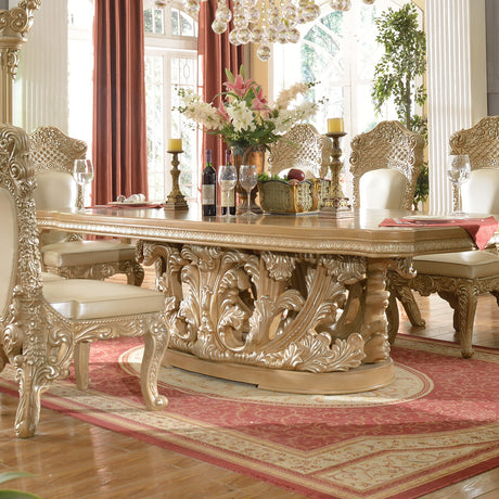 HD-7012/HD-8015 Pickle Frost/Antique Silver 7-Piece Dining Room Set from Homey Design - Luna Furniture