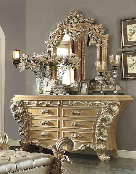 HD-7012 Pickle Frost/Antique Silver Dresser from Homey Design - Luna Furniture