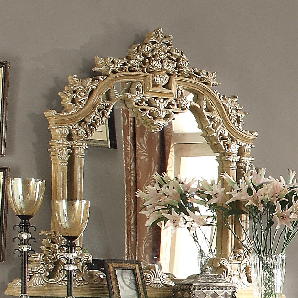 HD-7012 Pickle Frost/Antique Silver 5-Piece Bedroom Set (Special Order) from Homey Design - Luna Furniture