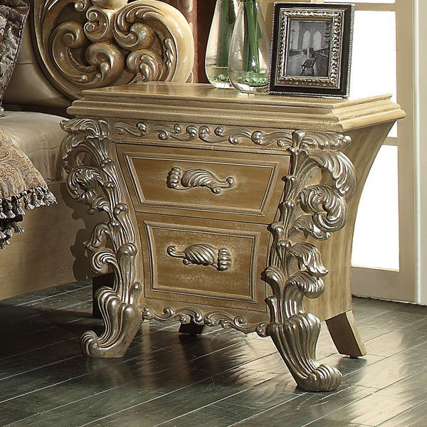 HD-7012 Pickle Frost/Antique Silver Nightstand