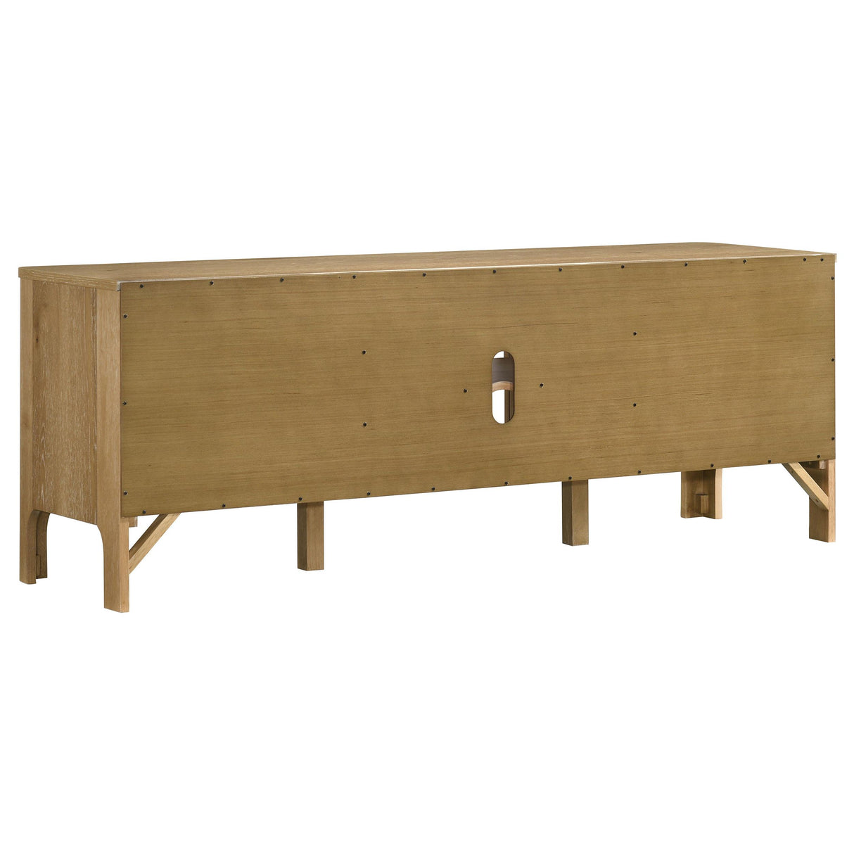 Rowe Light Oak 65-inch 2-door Wood TV Stand Media Console from Coaster - Luna Furniture