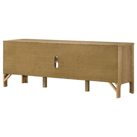 Rowe Light Oak 65-inch 2-door Wood TV Stand Media Console from Coaster - Luna Furniture