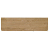 Rowe Light Oak 65-inch 2-door Wood TV Stand Media Console from Coaster - Luna Furniture