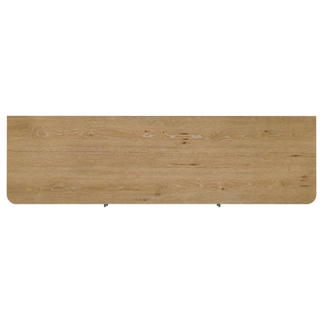 Rowe Light Oak 65-inch 2-door Wood TV Stand Media Console from Coaster - Luna Furniture