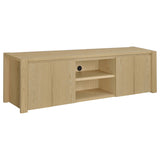Laurelton Light Oak 78-inch 4-door TV Stand Media Console from Coaster - Luna Furniture