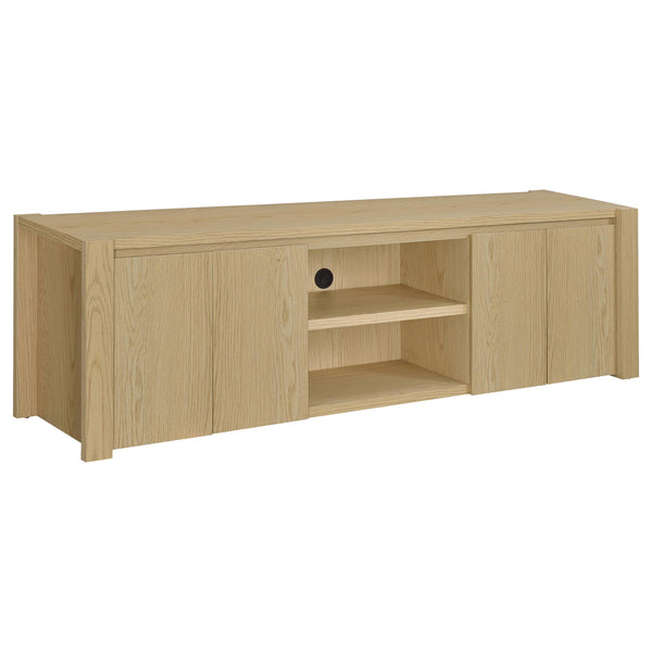 Laurelton Light Oak 78-inch 4-door TV Stand Media Console