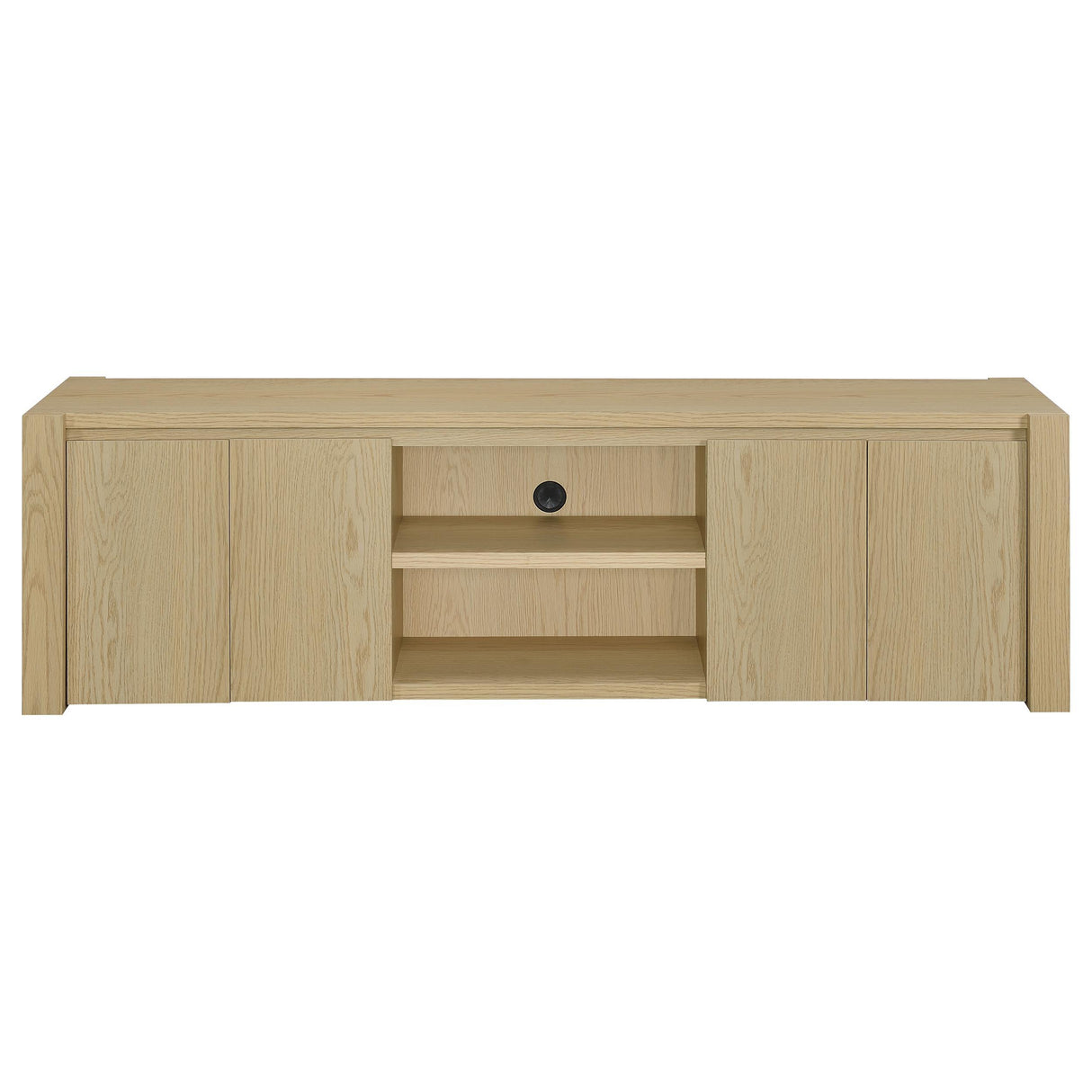 Laurelton Light Oak 78-inch 4-door TV Stand Media Console from Coaster - Luna Furniture