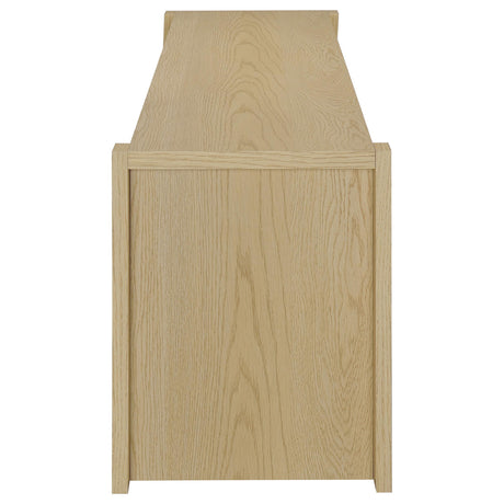 Laurelton Light Oak 78-inch 4-door TV Stand Media Console from Coaster - Luna Furniture