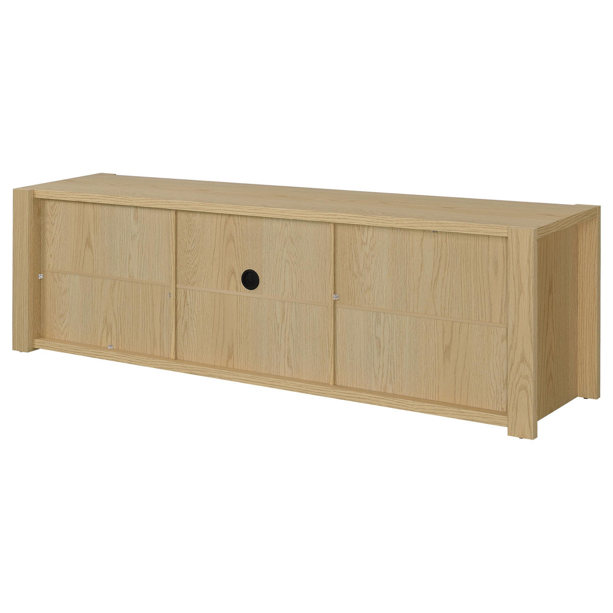 Laurelton Light Oak 78-inch 4-door TV Stand Media Console from Coaster - Luna Furniture