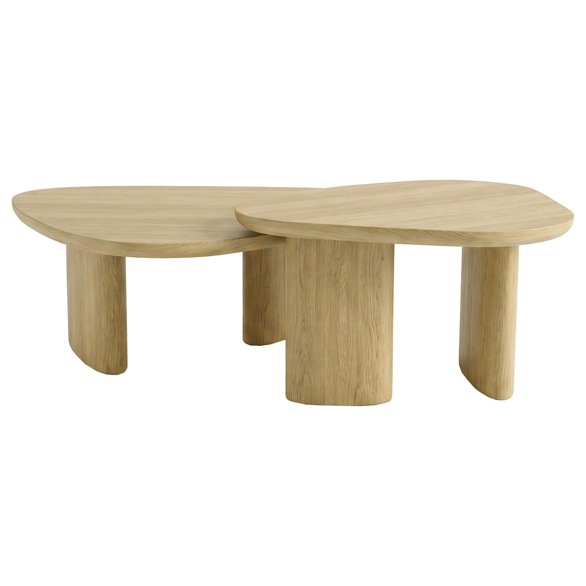 HP0426 Honey Oak Nesting Table 2 Pc Set from Coaster - Luna Furniture