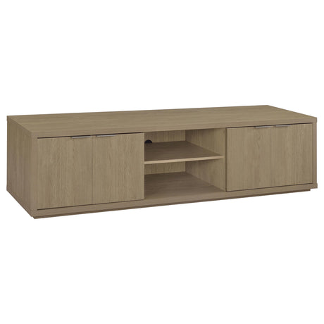 Ingram Latte 4-Door TV Stand for TVs up to 85" from Coaster - Luna Furniture