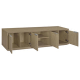 Ingram Latte 4-Door TV Stand for TVs up to 85" from Coaster - Luna Furniture