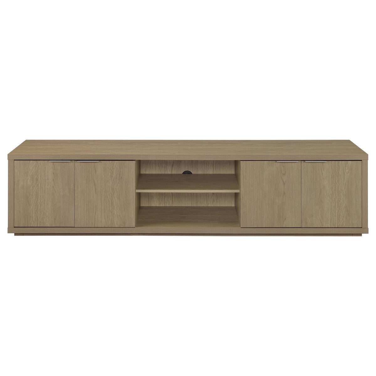 Ingram Latte 4-Door TV Stand for TVs up to 85" from Coaster - Luna Furniture