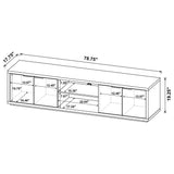 Ingram Latte 4-Door TV Stand for TVs up to 85" from Coaster - Luna Furniture
